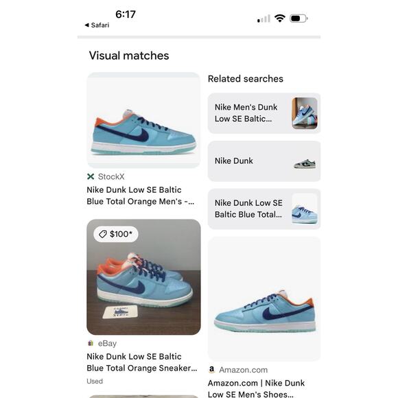 Mens Size 10nike Baltic Blue Deep Dunk Low Se main image 6